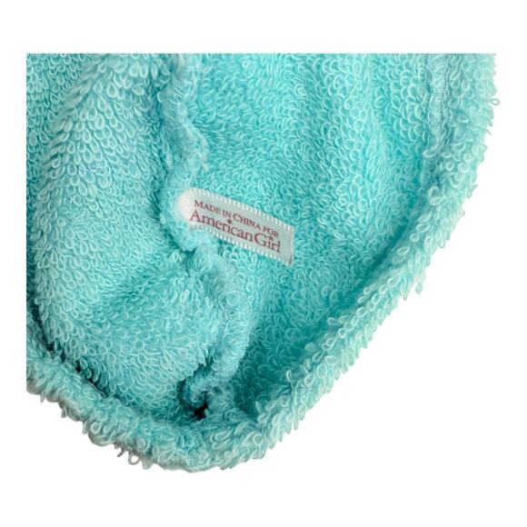 American Girl Coconut Spa Hair Towel Wrap Pet Grooming Bath Accessory Terry Ties - Picture 3 of 6